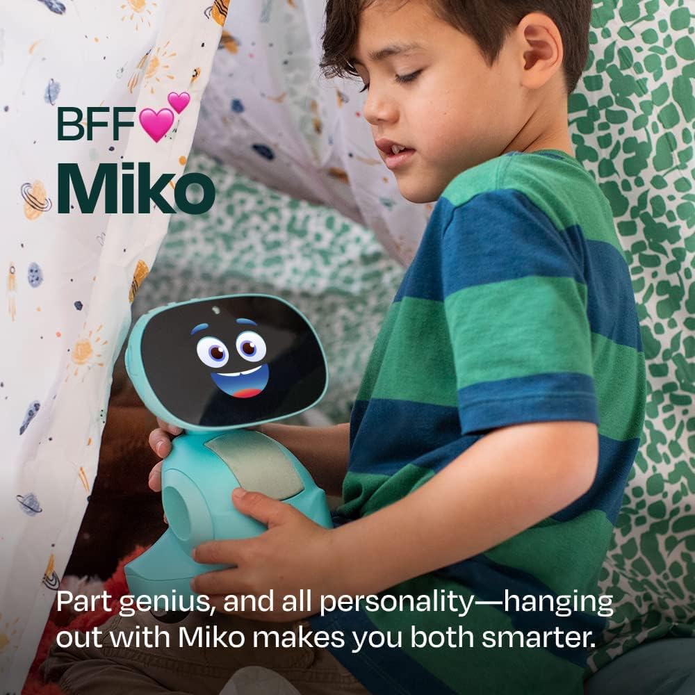 Miko 3 AI Robot for Kids | STEAM Learning, Apps & Games | Ages 5-12 | Blue | Toy robots for kids