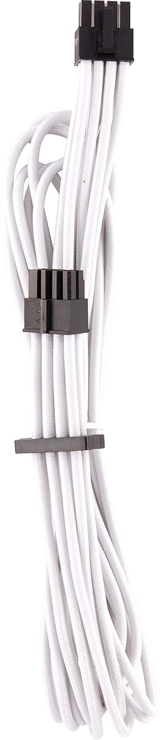 Corsair Premium Individually Sleeved EPS12V/ATX12V Cables – White, 2 Yr Warranty, for Corsair PSUs, One Size