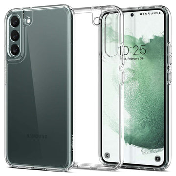 Spigen Ultra Hybrid for Samsung Galaxy S22+ Case, Transparent Galaxy S22+ Back Cover (2022) - TPU+Poly Carbonate｜Crystal Clear