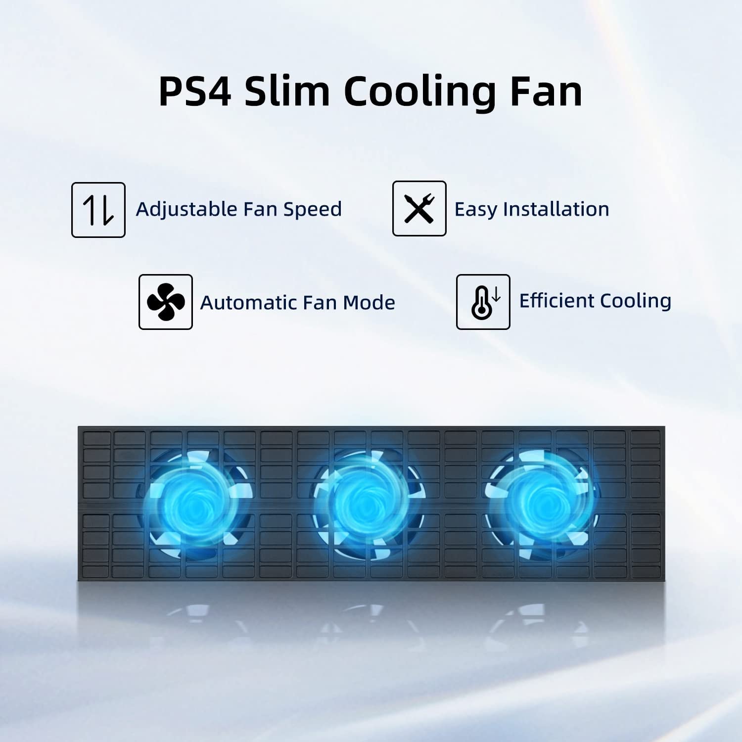 Cooling Fan for PS4 Slim Intelligent Cooling Fan for P4 Slim Gaming Console-TD-374GA.