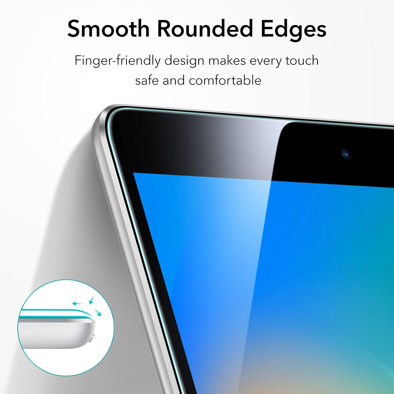 ESR 2 Pack For Ipad 9Th/8Th/7Th Generation Screen Protector (10.2 Inch,2021/2020/2019), Scratch-Resistant 9H Hardness Hd Clear Premium Tempered Glass, Includes Installation Frame For Tablet
