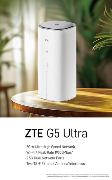 ZTE G5 Ultra MC8512 5G-A WiFi 7 4.29Gbps