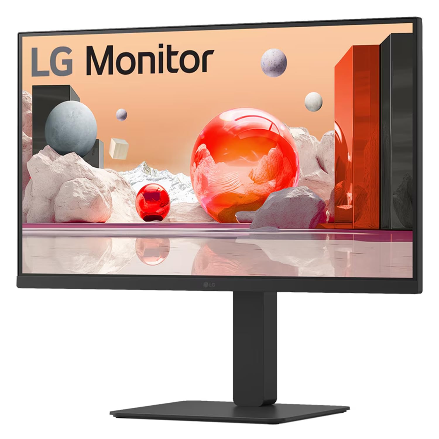 LG 27BA850 IPS Full HD (1920 x 1080) Monitor, 27", 100Hz, DP, HDMI, USB-C with PD90W, Built-in Full HD Webcam, mic and Speakers, Height/Tilt/Swivel/Pivot Stand, Anti-Glare, Energy Star, TCO, Black