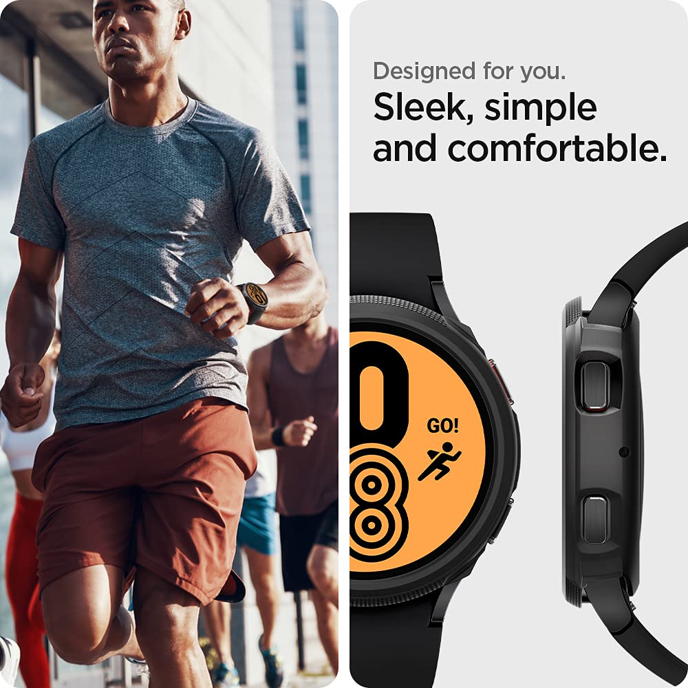 Spigen Liquid Air for Samsung Galaxy Watch 5 44mm Case, Watch 4 44mm Case - Matte Black