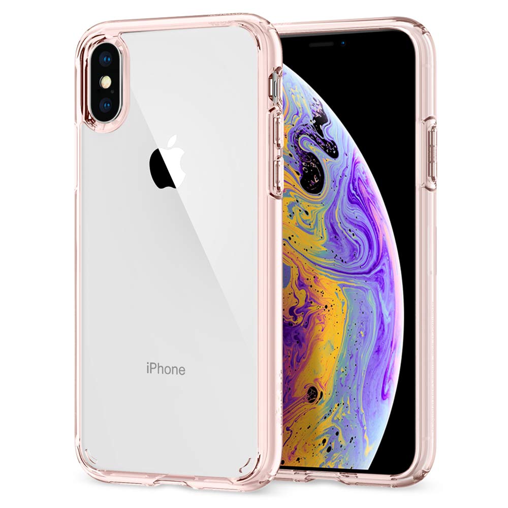 Spigen Ultra Hybrid Back Cover Case Compatible with iPhone Xs/X (TPU + Poly Carbonate | Matte Black)