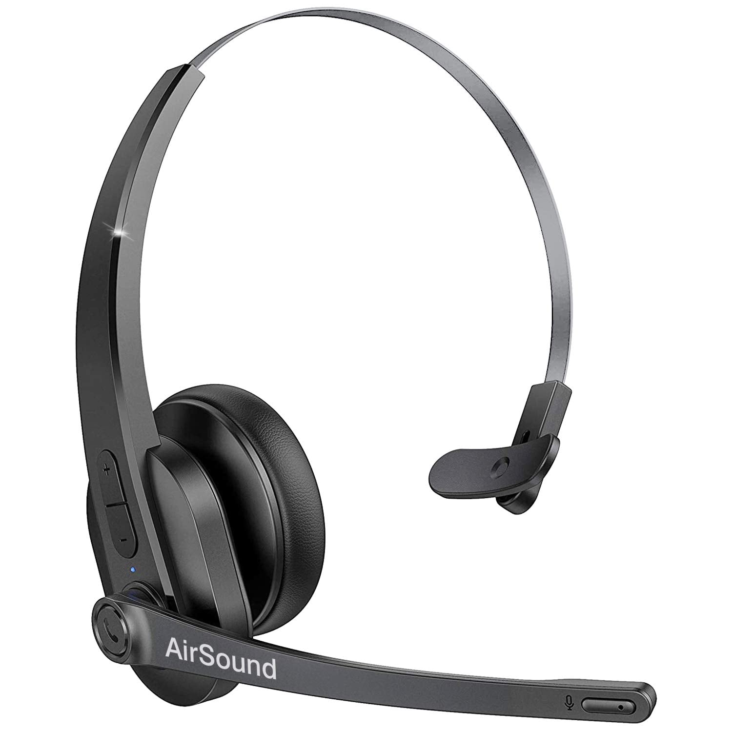 AirSound M99 Pro Bluetooth V5.0 Wireless Headset | Flexible Microphone, for Conference Calls, 24 Hr Talk Time, CVC 8.0 Noise-Cancelling On-Ear for Office Business Online Meeting, Call Centre.