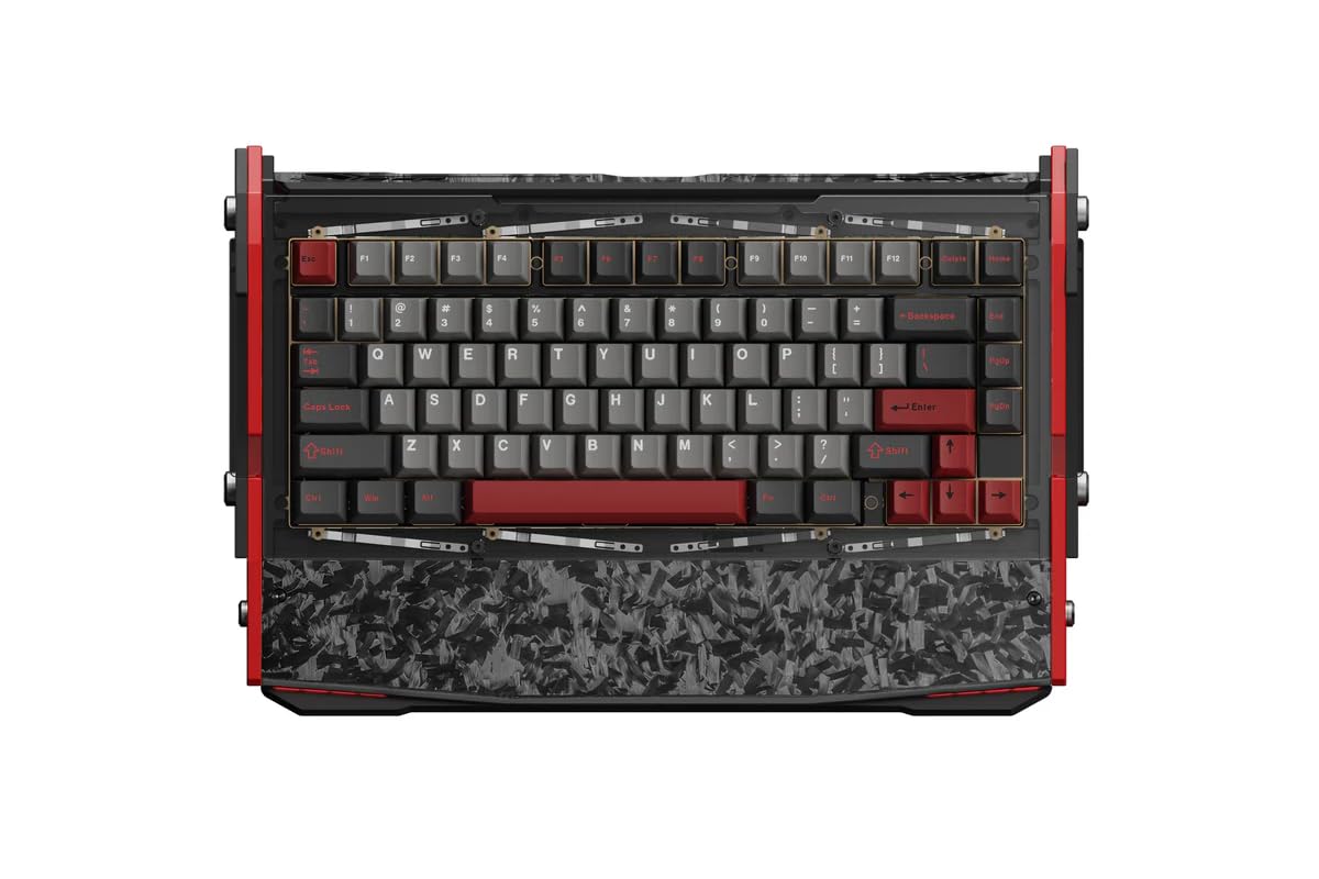 Black Diamond 75 v2 RGB Wireless Mechanical Gaming Keyboard, 2.4G 2ms Latency, Tri-Mode Connection, Leaf Spring Mount, Custom Internals, Hotswapable Switch