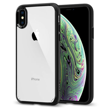 Spigen Ultra Hybrid Back Cover Case Compatible with iPhone Xs/X (TPU + Poly Carbonate | Matte Black)