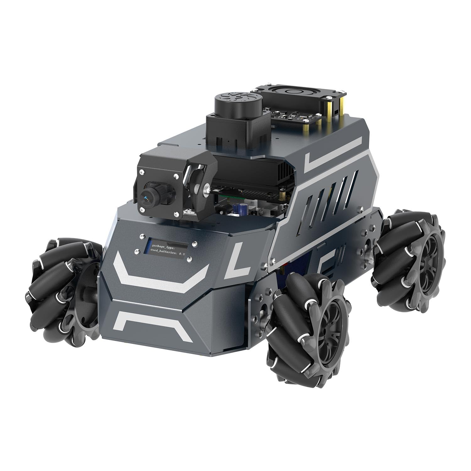Yahboom Jetson Nano B01 ROS2 Robot 360° Omnidirectional Wheels,Embedded Intelligence,Large AI Model,SLAM Navigation for Electronic Engineering Competitions (Standard Ver Without Nano)