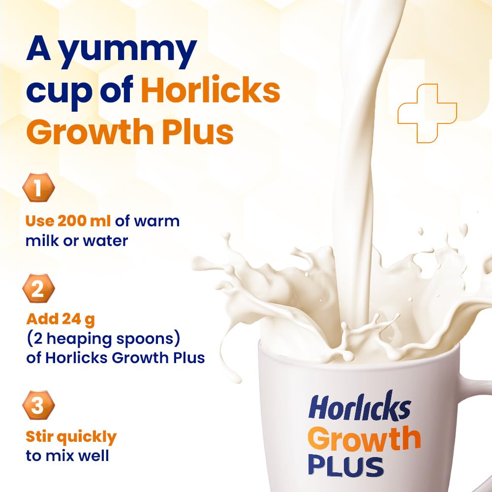 Horlicks Growth Plus - Nutrients for Height Gain - Vanilla - 400g