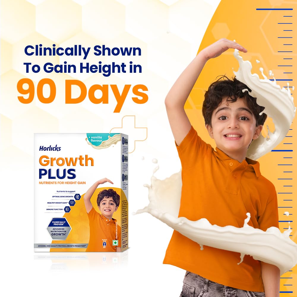 Horlicks Growth Plus - Nutrients for Height Gain - Vanilla - 400g