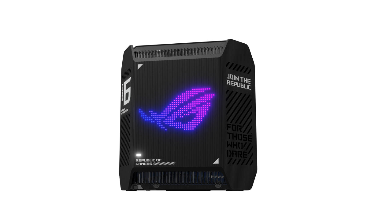 ASUS ROG Rapture GT6 (2PK) AX10000 Tri-Band WiFi 6 Gaming Mesh System, Covers up to 5,800 sq ft, 2.5 Gbps Port, Triple-Level Game Acceleration, UNII 4, Free Lifetime Internet Security, Black