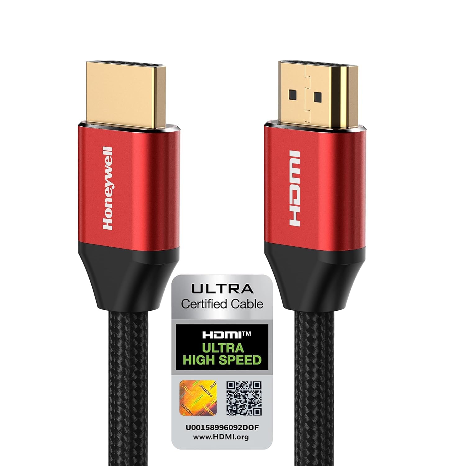 Honeywell HDMI 1.4 Cable with Ethernet (32.8ft/10M) High Speed HDMI Cable 10.2GBPS | Supports 3D /4Kx2K Ultra High Definition | 3D Home Theatre | 3D Gaming | Black