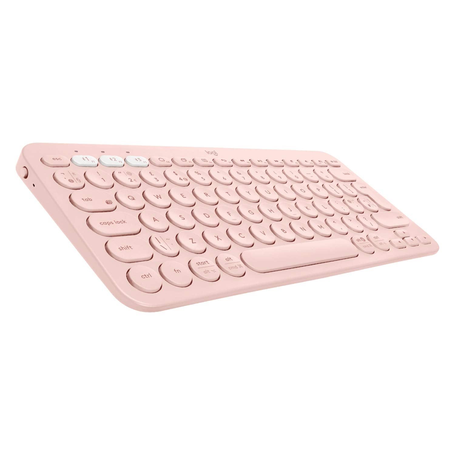 Logitech K380 Wireless Multi-Device Bluetooth Keyboard for Windows, Apple iOS, Apple Tv, Android Or Chrome, for Pc/Mac/Laptop/Smartphone/Tablet(Off White)