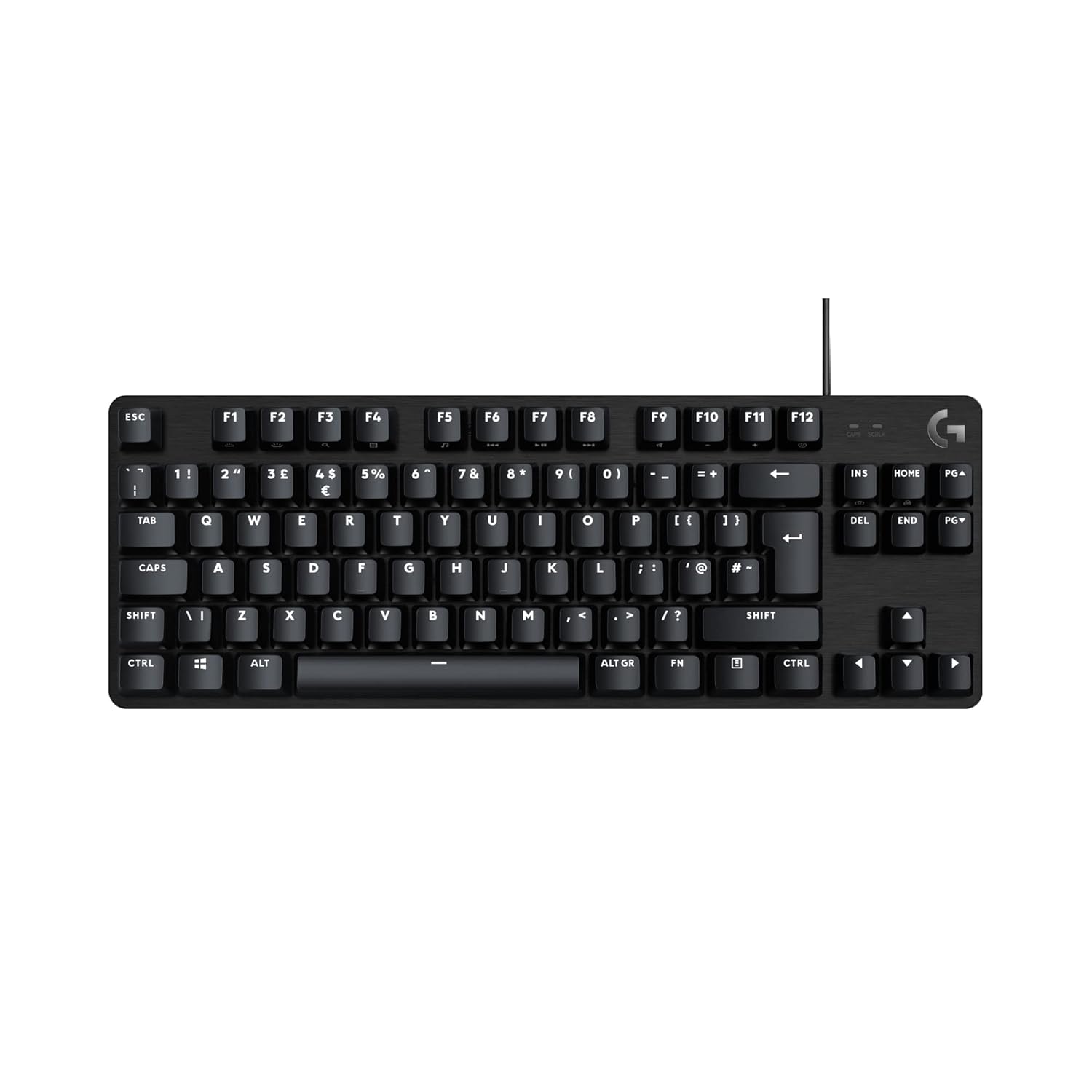 Logitech G413 TKL SE Wired Mechanical Gaming Keyboard - Compact Backlit Keyboard with Tactile Mechanical Switches, Anti-Ghosting, Compatible for Windows, macOS - Black