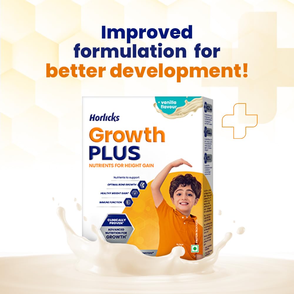 Horlicks Growth Plus - Nutrients for Height Gain - Vanilla - 400g