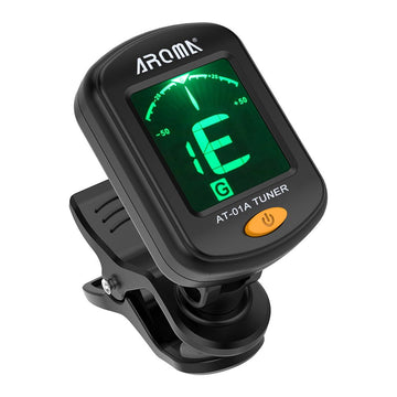 Docooler AROMA Guitar Tuner AT-01A Rotatable Clip-on Tuner LCD Display for Chromatic Guitar Bass Ukulele Violin