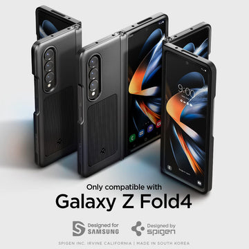 Spigen Neo Hybrid S for Samsung Galaxy Z Fold 4 Case, Galaxy Z Fold4 Back Cover (2022) - TPU+Poly Carbonate+Metal｜Black