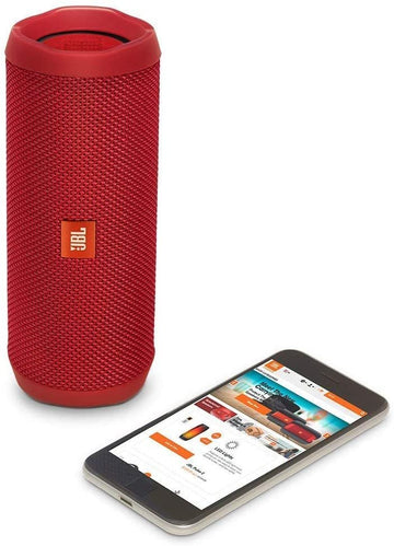 JBL Flip 4 Portable Wireless Speaker with Powerful Bass (RED)