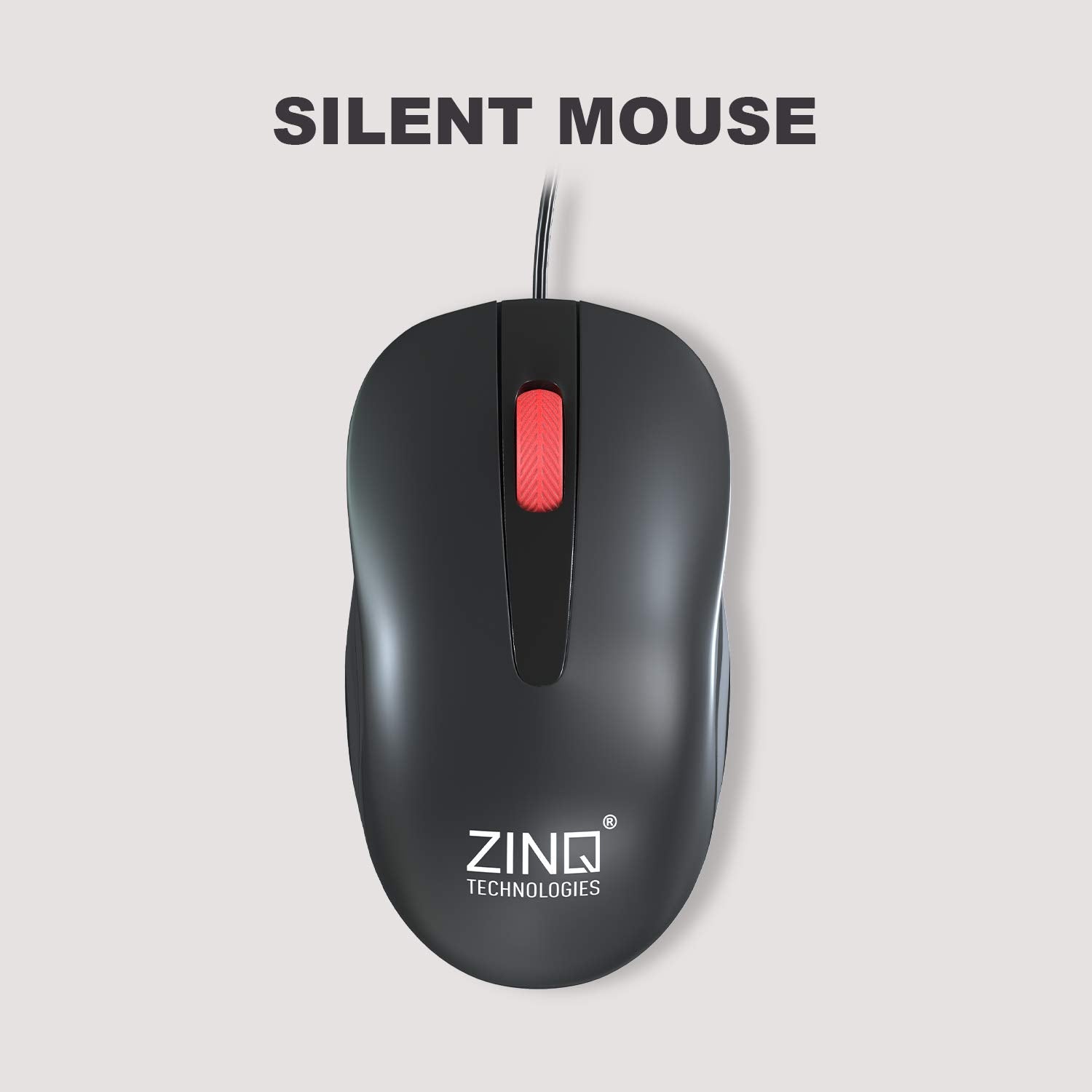 Zinq Technologies ZQ-1200 Combo of Full-Size Noiseless Keys Keyboard with Rupee (?) Symbol and 1600 DPI Optical Mouse