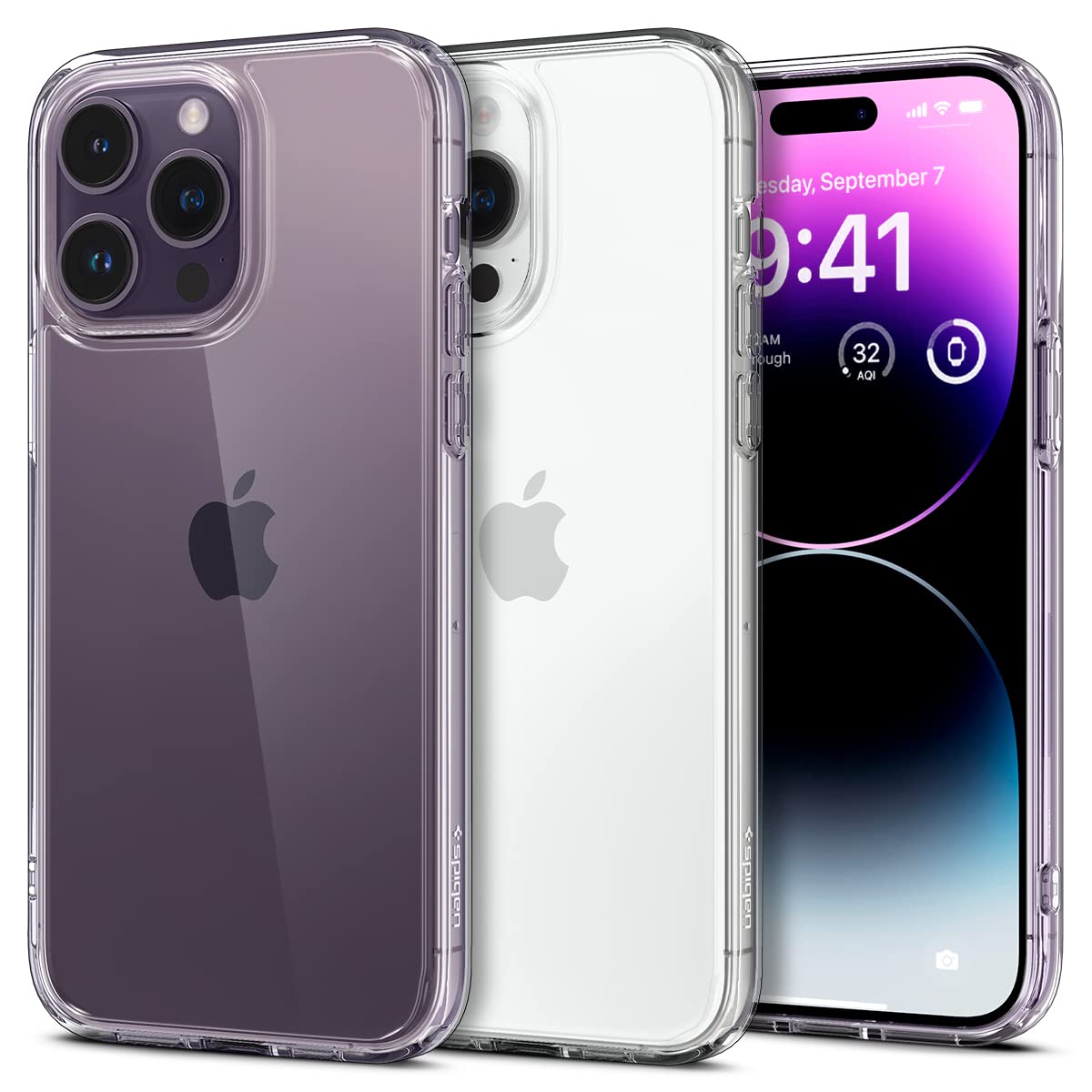 Spigen Ultra Hybrid Back Cover Case Compatible with iPhone 14 Pro Max (TPU + Poly Carbonate | Crystal Clear)