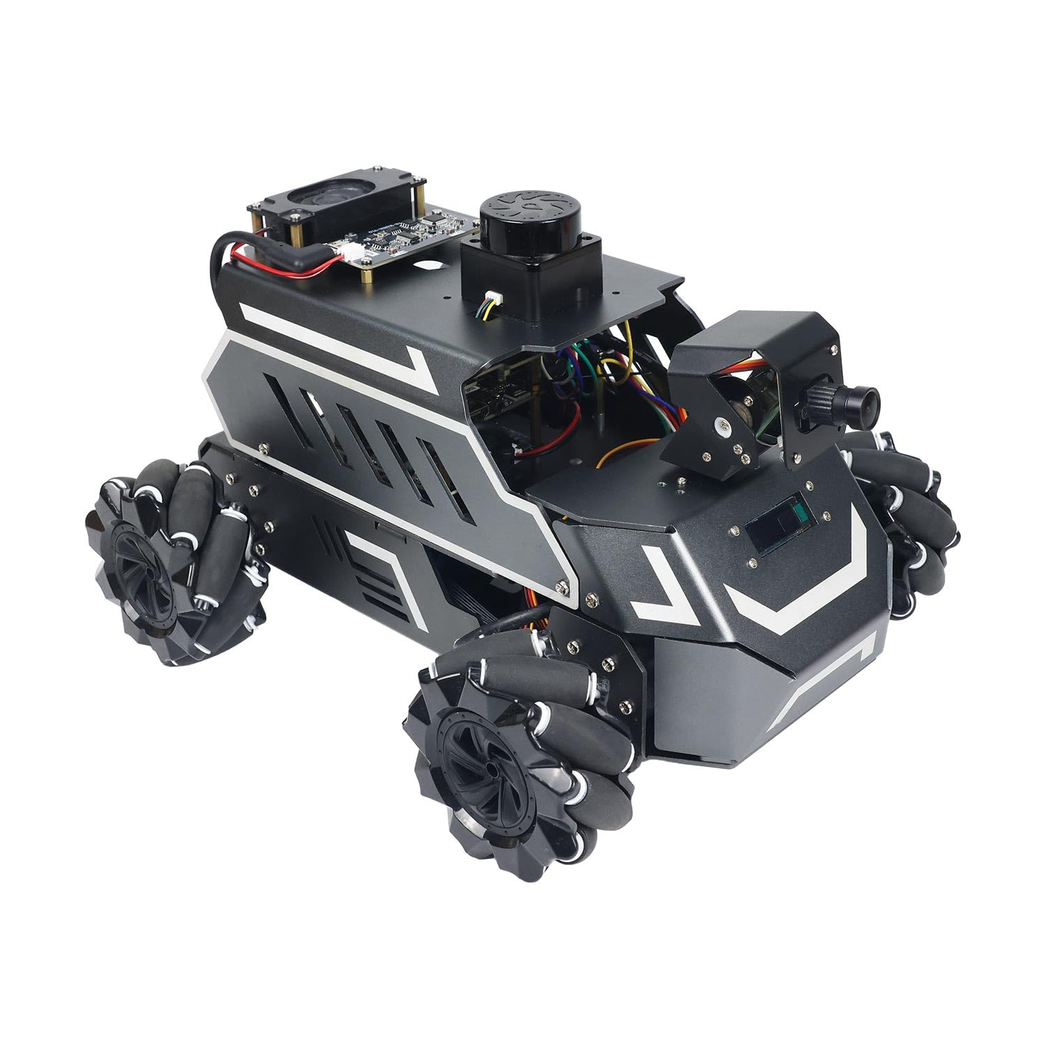 Yahboom Jetson Nano B01 ROS2 Robot 360° Omnidirectional Wheels,Embedded Intelligence,Large AI Model,SLAM Navigation for Electronic Engineering Competitions (Standard Ver Without Nano)