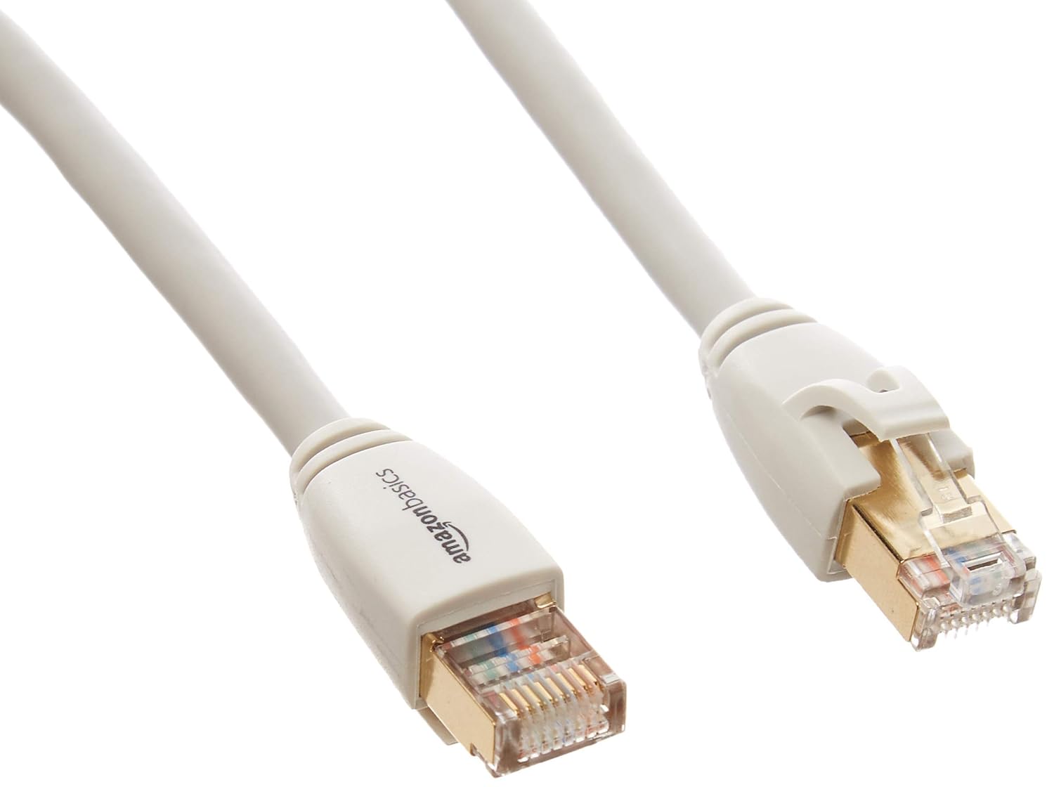 Amazon Basics RJ45 Cat7 Network Ethernet Patch/LAN Cable for Security Camera - 25 Feet, White