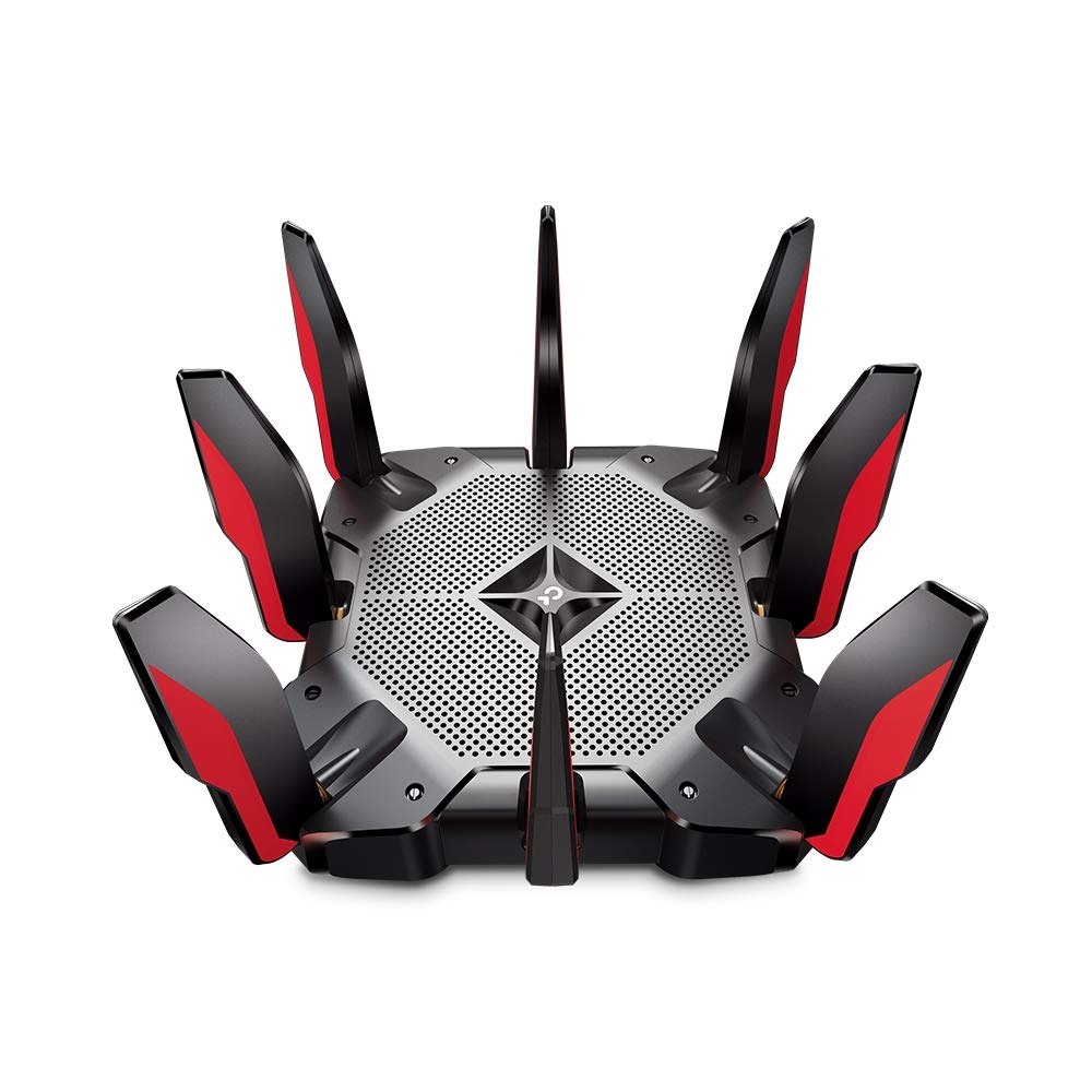 TP-Link Archer AX11000 Next-Gen Tri-Band Gaming Router Wi-Fi 6 UltraFast Speed 10 Gbps Smart with 1.8GHz 64bit Quad-Core CPU, Compatible For Amazon Alexa (Black)