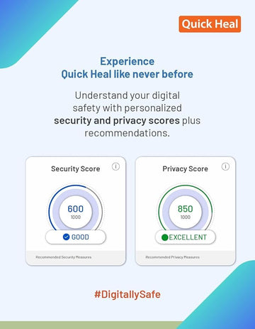 Quick Heal Antivirus Pro - 1 PC, 3 Years | AI Based Device Security for Laptop | Email and Browsing Protection (Instant Delivery)