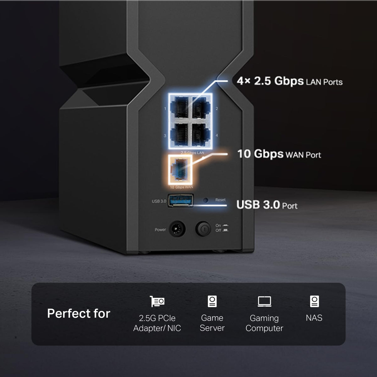 TP-Link Tri-Band BE9700 WiFi 7 Router, Archer BE550 Pro