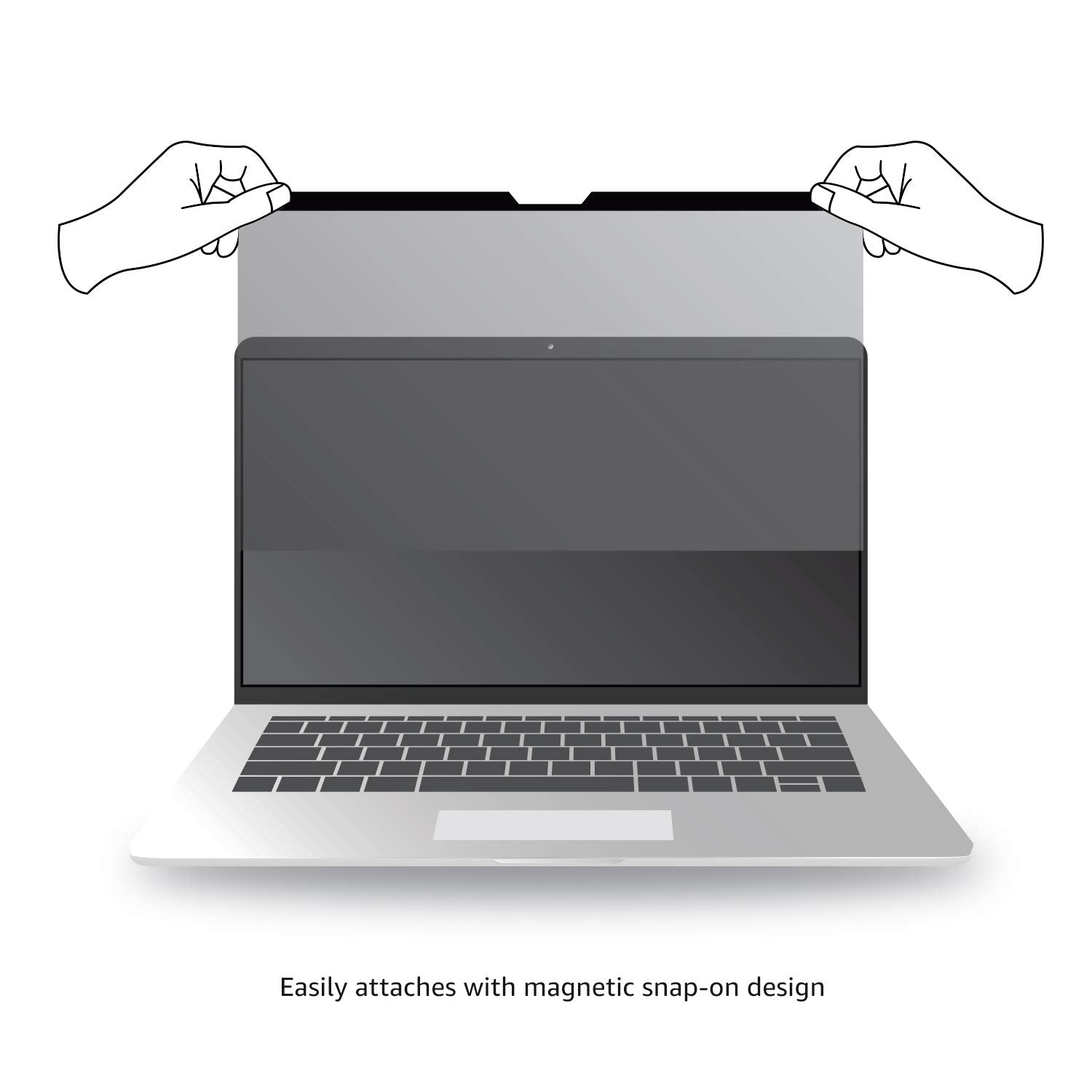 AmazonBasics Slim Magnetic Privacy Screen Filter - 33.02 cm MacBook Pro