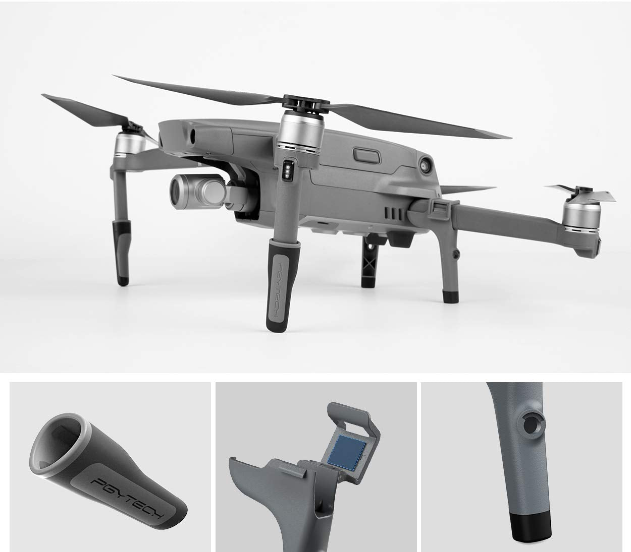 PGYTECH Extended Landing Gear for DJI Mavic 2 pro/Zoom Support Protector Extension Replacement Fit for DJI Mavic 2 Accessories