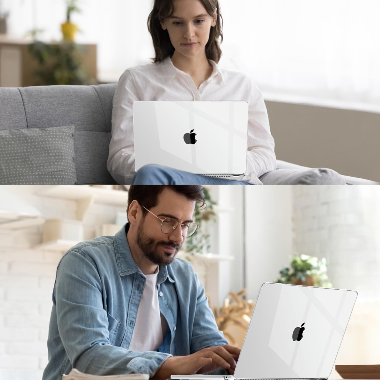 Dyazo 13.3 Inch Laptop Case | Cover | Hard Shell Protector Compatible for Apple MacBook 13 Inch 2020/2019 / 2018 Mac Book Air M1 A2337 A2179 A1932 (Transparent)