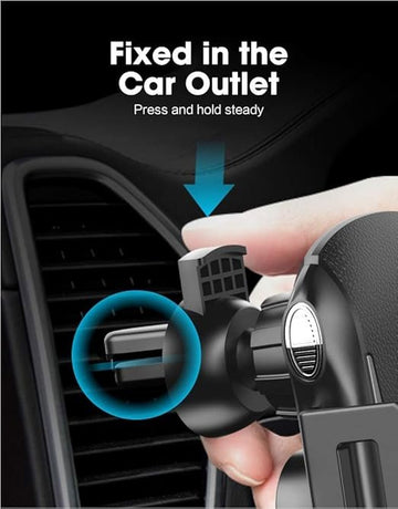 Dyazo Wireless Car Charger, 10 W Charging Auto Clamping Phone Mount Phone Holder Compatible for iPhone Samsung Galaxy S Series Ultra Note 9 & Other Qi Enable Phones