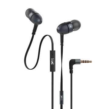 boAt Bassheads 225 Wired in Ear Earphone with Mic (Black)