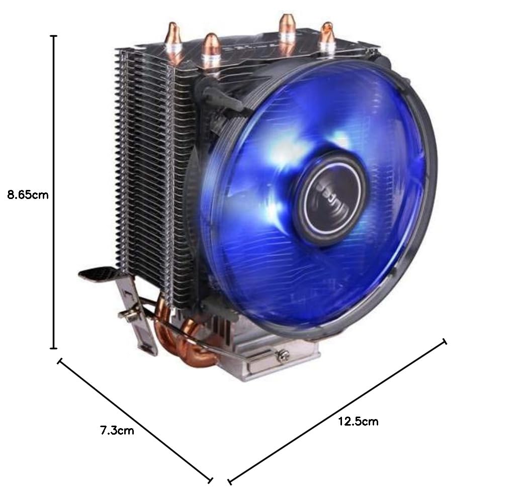 Antec A30 CPU Air Cooler 92mm Blue LED Fan Compact Heatsink for Intel AMD Sockets