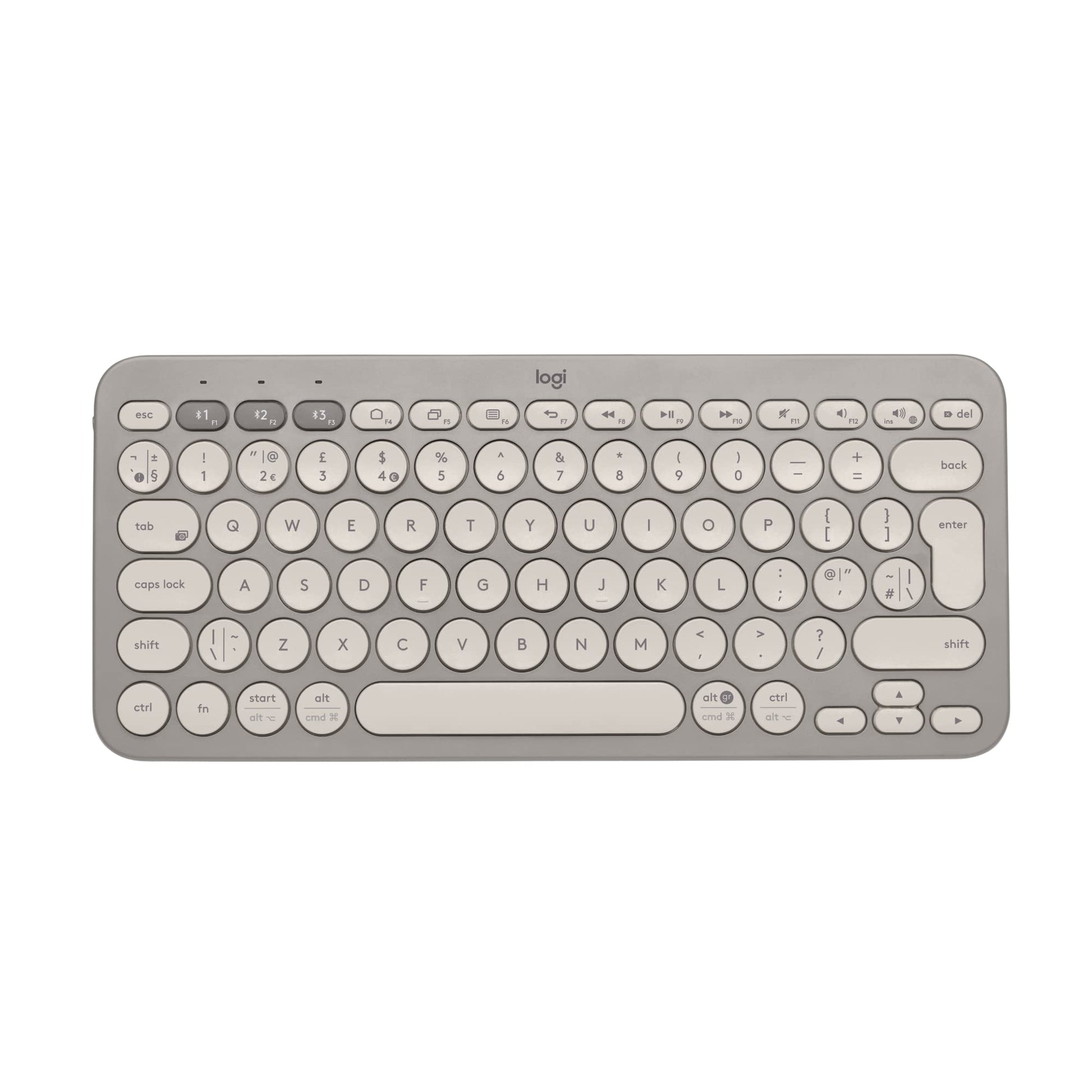 Logitech K380 Wireless Multi-Device Bluetooth Keyboard for Windows, Apple iOS, Apple Tv, Android Or Chrome, for Pc/Mac/Laptop/Smartphone/Tablet(Off White)