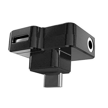 CYNOVA Osmo Action Dual 3.5mm USB-C Adapter Charging and Data Transferring, Audio Adapter Vlogging Accessories for OSMO Action Camera - Made for Osmo Action with Authorization