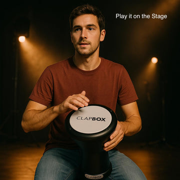 Clapbox Darbuka- Aluminium (9 Inches, Black) Full Size