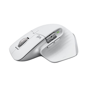 Logitech MX Master 3S for Mac with Free Adobe Subscription - Wireless Bluetooth Mouse with Ultra-Fast Scrolling, Ergo, 8K DPI, Quiet Clicks, Track on Glass, Customization, USB-C - Pale Grey