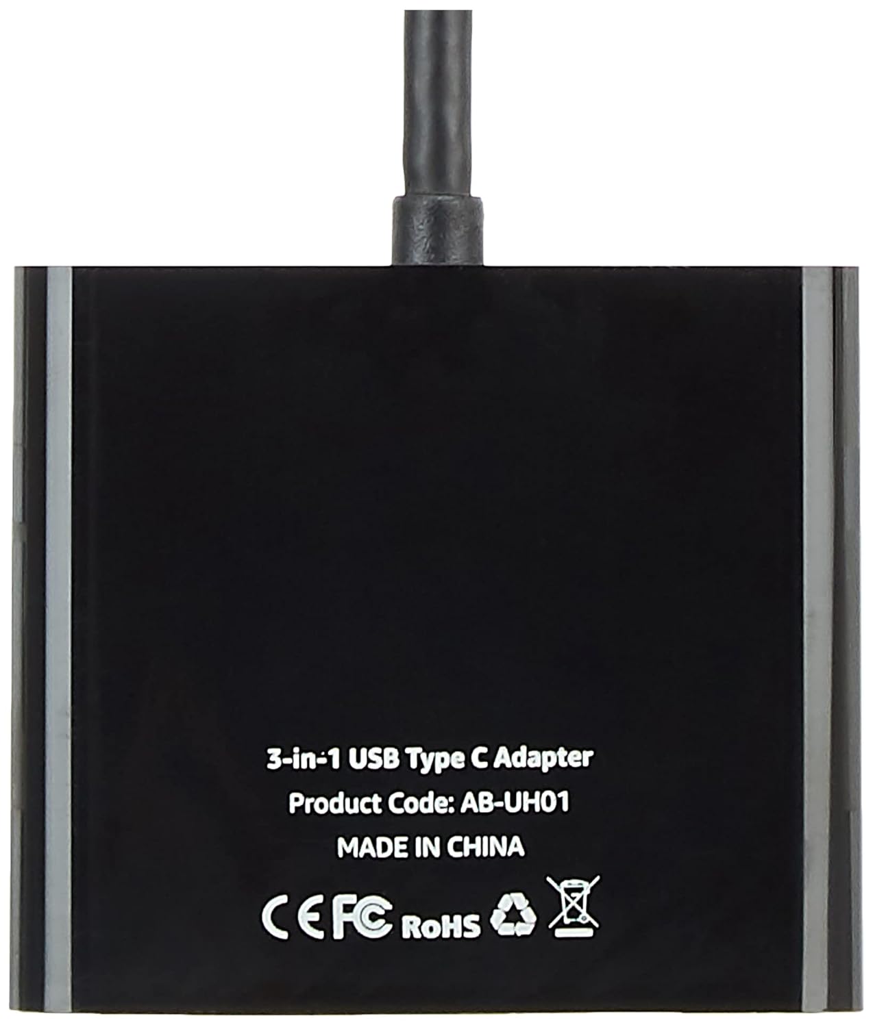 Amazon Basics 3-in-1 USB Type C Adapter (Black)