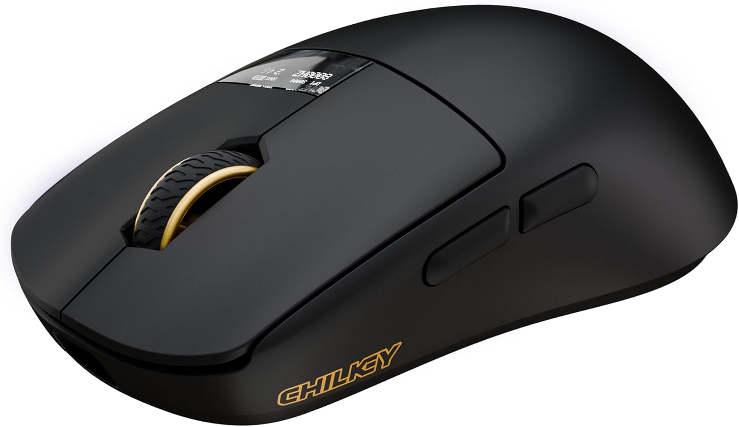 OOCTPK Wireless Mouse, Chilkey Glacier LW 8K L Gaming Mouse with LCD Screen, 8K Polling Rate, 30000 DPI Optical Tracking, 750 IPS, Bluetooth/2.4GHz/USB-C, 47g Ultra-Lightweight, 100 Million Clicks