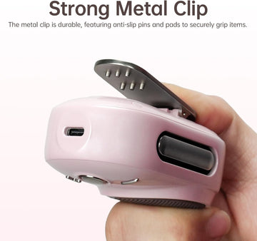 Divoom Itour-S Portable Mini Wearable Bluetooth Speaker, Big Audio and Punchy Bass,Clip-On Design, IP67 Waterproof and Dustproof,10 Hours Playtime,Speaker for Home Travel Office and Outdoors (Pink)