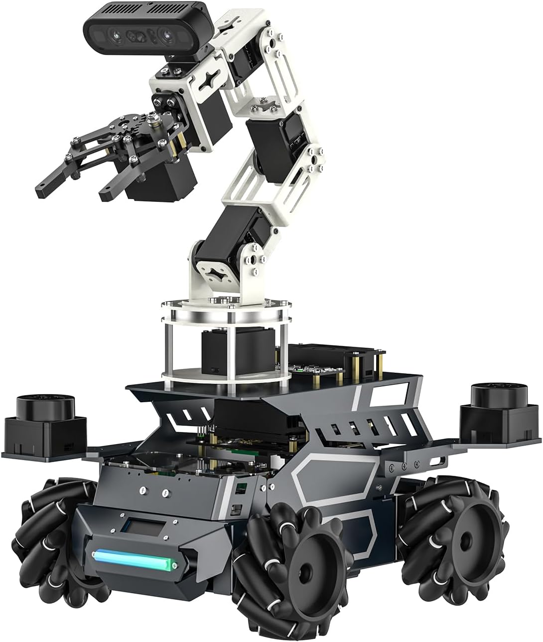 Yahboom ROSMASTER M3 Pro ROS2 Robot with Mecanum Wheel Support Multimodal AI Large Model, AI Voice Interaction, Vision Recognition(7-inch Display Optional) (Without Display-Orin Nano 8GB Ver)