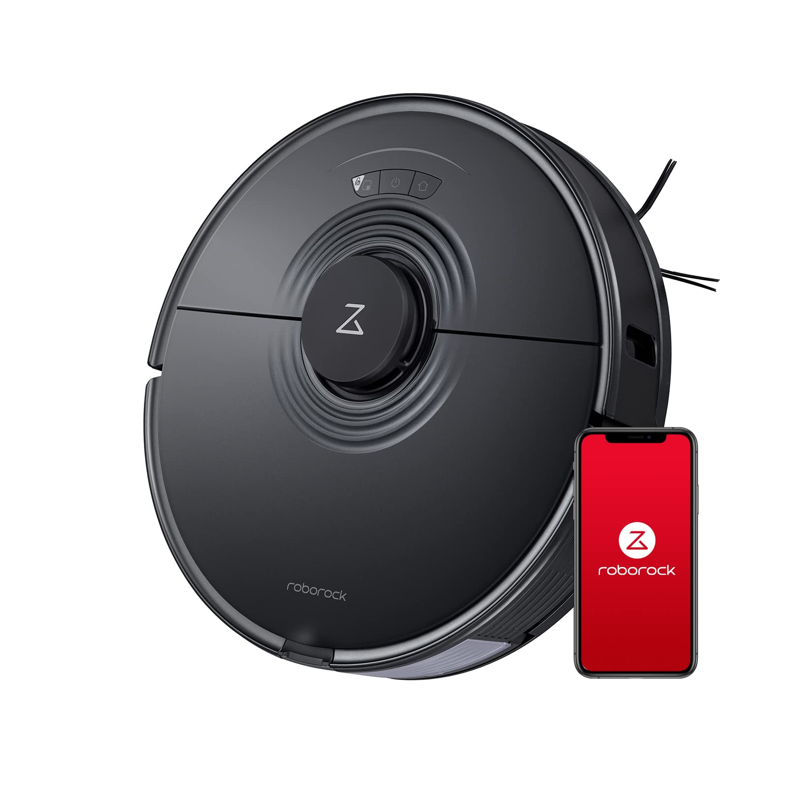 roborock Q10 S5+ Robot Vacuum and Mop, 10,000Pa Suction, Upgraded from Q8 max+, 70 Days Self-Emptying, Obstacle Avoidance, Sonic Mopping, Dual Anti-Tangle Design, Auto Mop Lifting, Ideal for Pet Hair