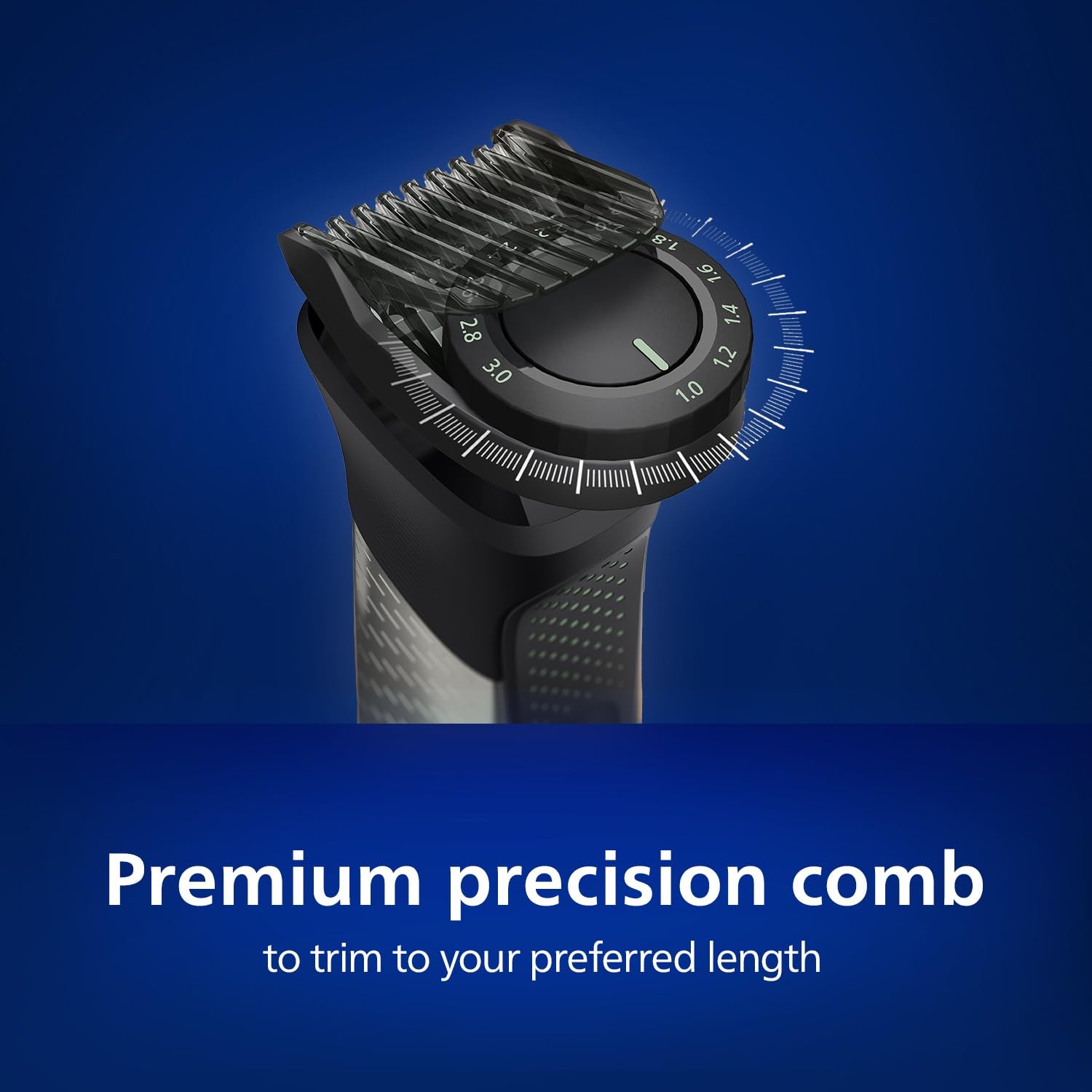Philips India's No.1 Men's Trimmer | BeardSense Technology | 13-in-1 Trimmer | Precision Trimming | Face, Hair & Body | Nose/Ear Trimming | 2+3yrs* warranty | 120 Min Runtime, MG7922/15, Green