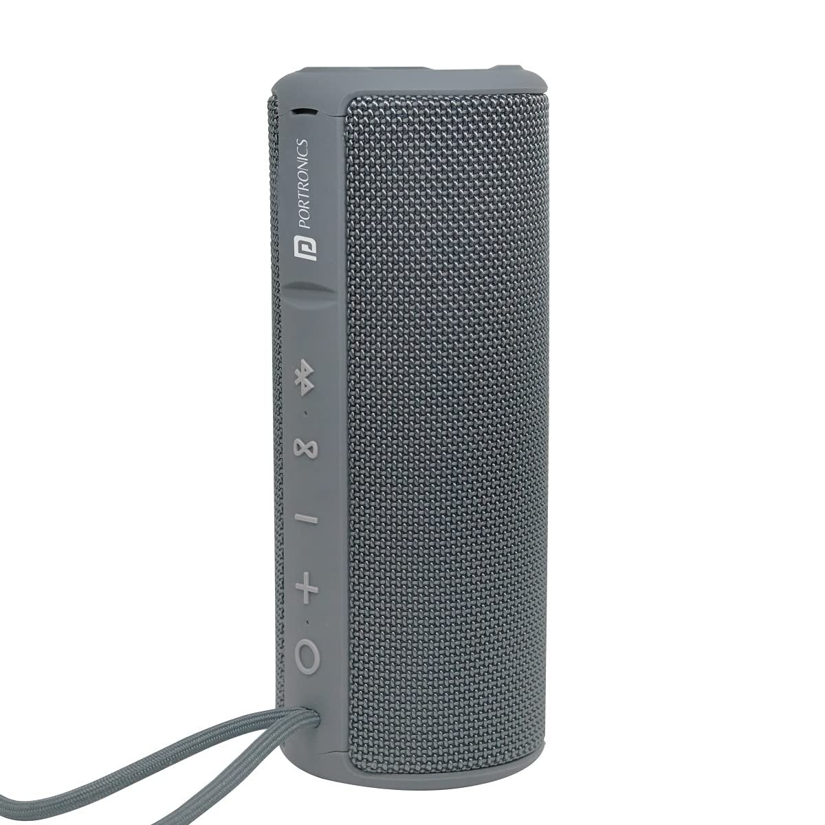 Portronics Breeze Plus POR-545 20W Bluetooth 5.0 Portable Stereo Speaker with TWS, Aux in, Water Resistant, 2000mAh Battery, Grey