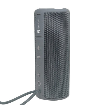Portronics Breeze Plus POR-545 20W Bluetooth 5.0 Portable Stereo Speaker with TWS, Aux in, Water Resistant, 2000mAh Battery, Grey
