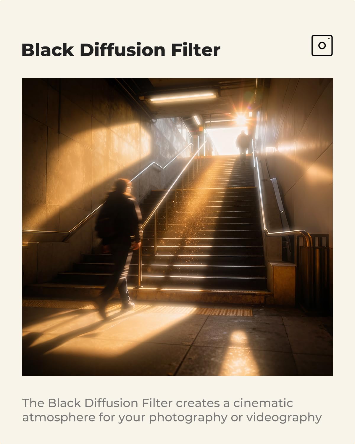 K&F Concept 82mm Black Diffusion 1 Filter Mist Cinematic Effect Filter with 18 Multi-Layer Coatings for Video/Vlog/Portrait Photography (K-Series)