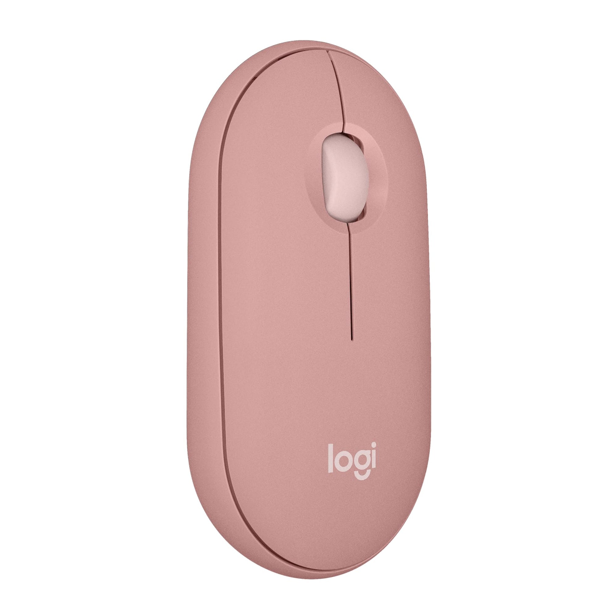 Logitech Pebble Mouse 2 M350s Slim Bluetooth Wireless Mouse, Portable, Lightweight, Customisable Button, 4000 DPI, Quiet Clicks, Easy-Switch for Windows, macOS, iPadOS, Android - Tonal Graphite